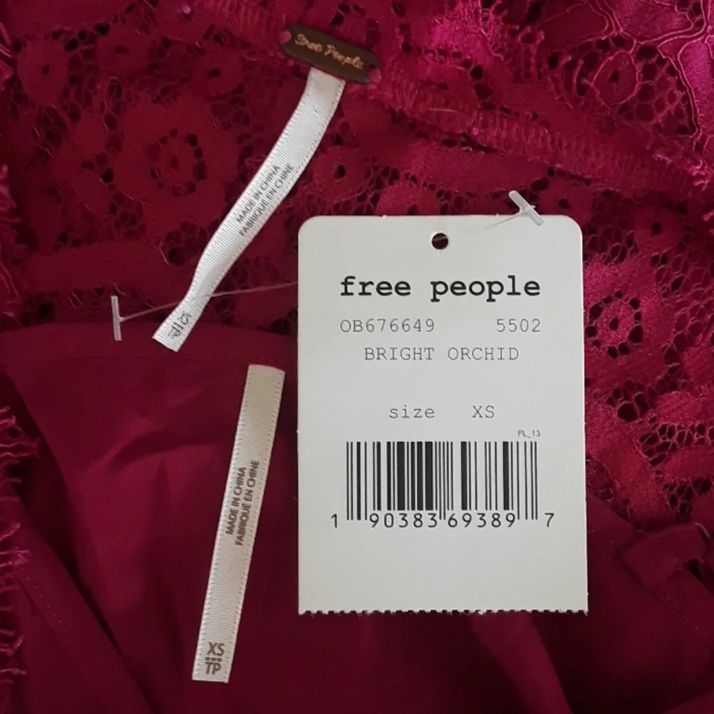 NWT, Free People Heart in Two Lace Mini Dress - Picture 13 of 15